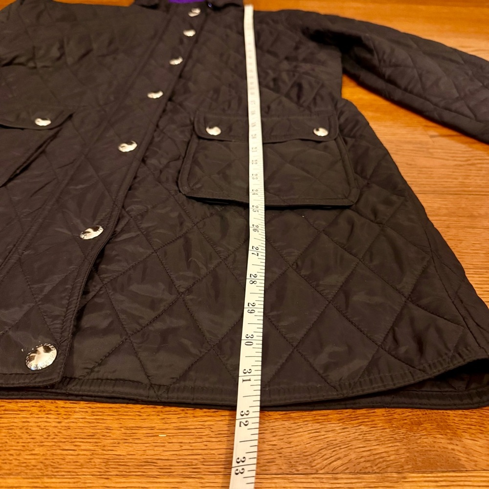 Lauren Ralph Lauren Quilted Jacket PM (Petite Medium) Black Like New-preloved - Picture 11 of 13